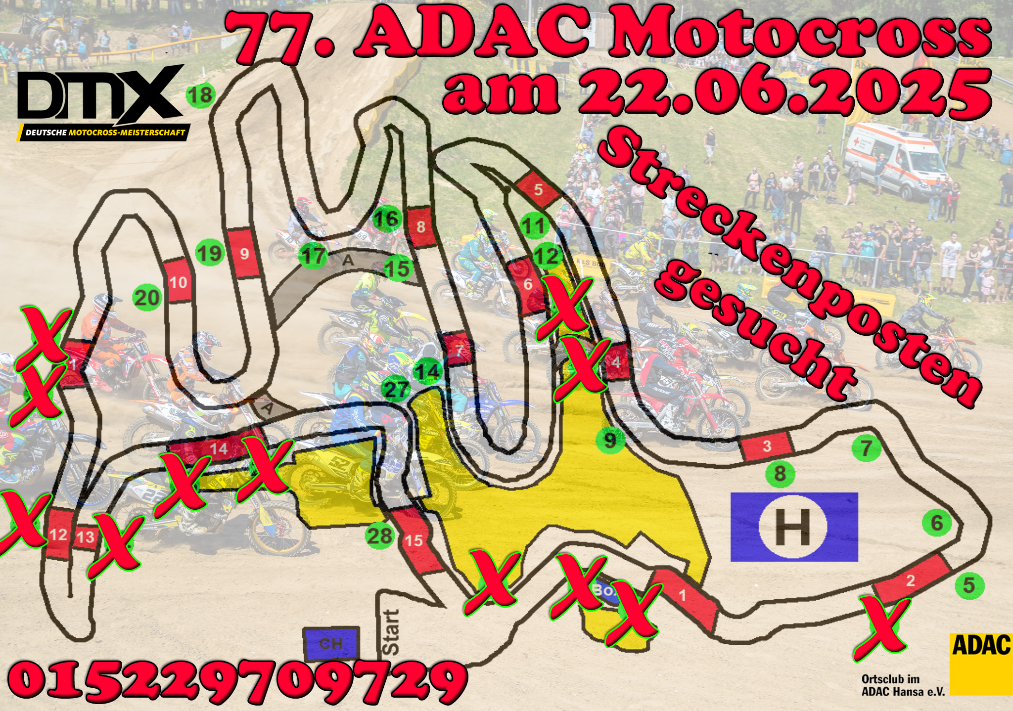 77. ADAC Motocross auf dem Ring am Rugard