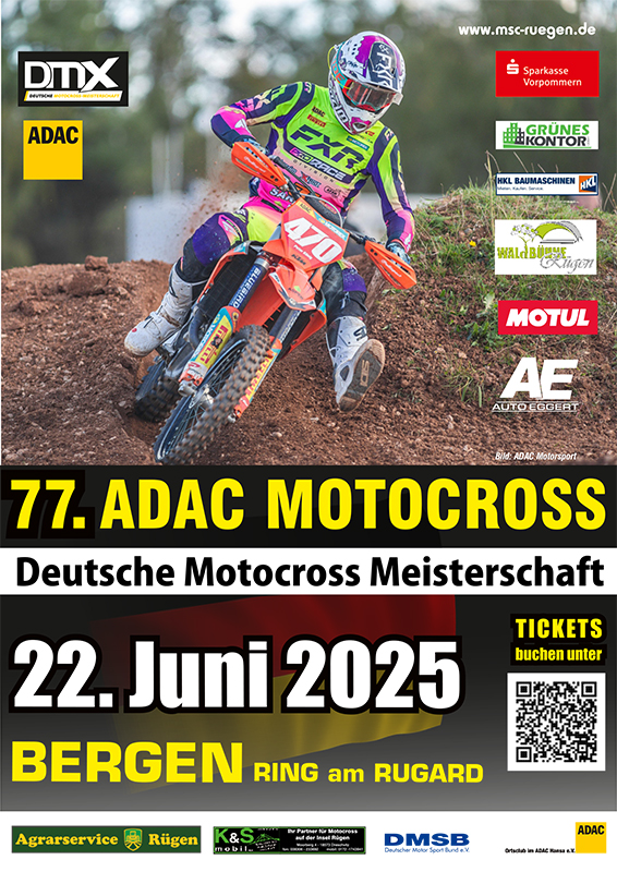 77. ADAC Motocross auf dem Ring am Rugard